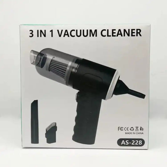 3 In 1 Portable Vacuum Cleaner Duster Blower Air Pump Wireless Hand-held Cleaning For Car Home