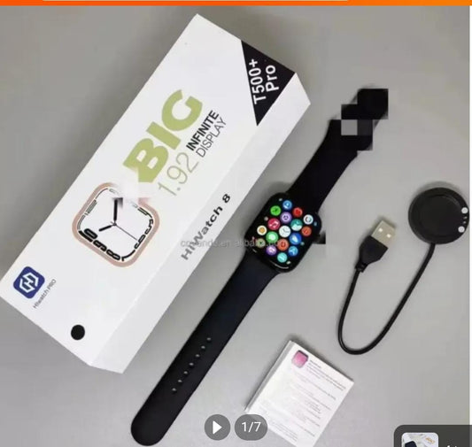 T500 Plus Pro Smart Watch Full Hd 1.92inch Screen Bluetooth Calling Smartwatches Health Fitness Mini Game Smart Watch For Men & Women Low